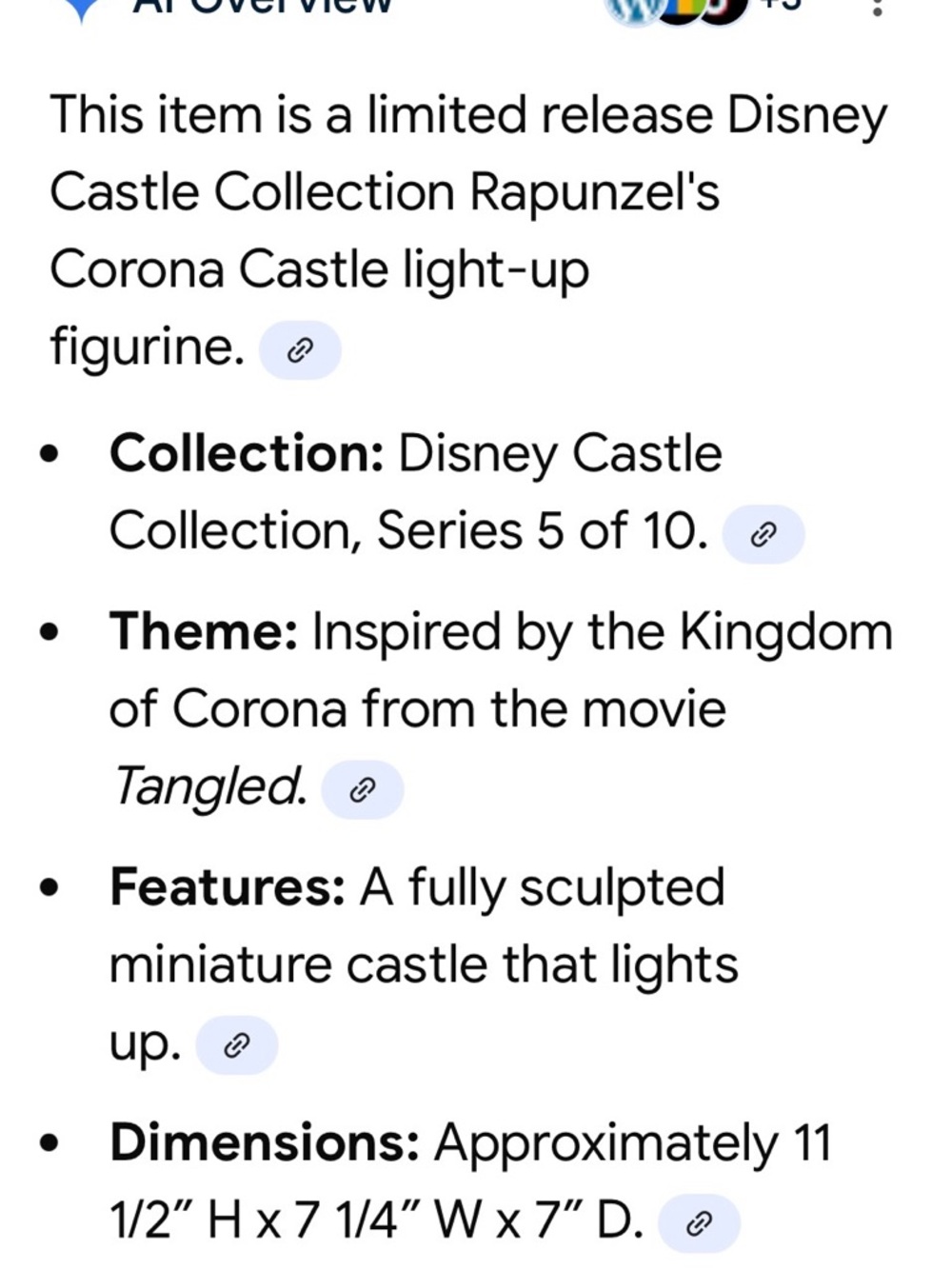 🏰 Disney Castle Collection- RAPUNZEL - Picture 10 of 11